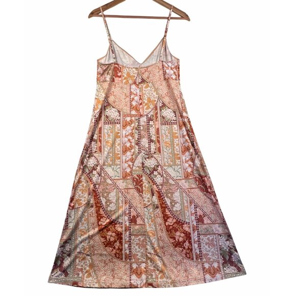 Zimmermann Womens Babydoll floral Patchwork slip Midi-Maxi dress size 2/ US 8 - Picture 12 of 16